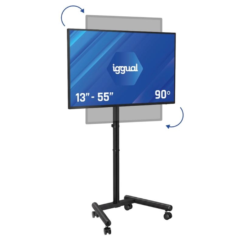 iggual SRTV55 Soporte Tv suelo ruedas 13"-55" 20kg