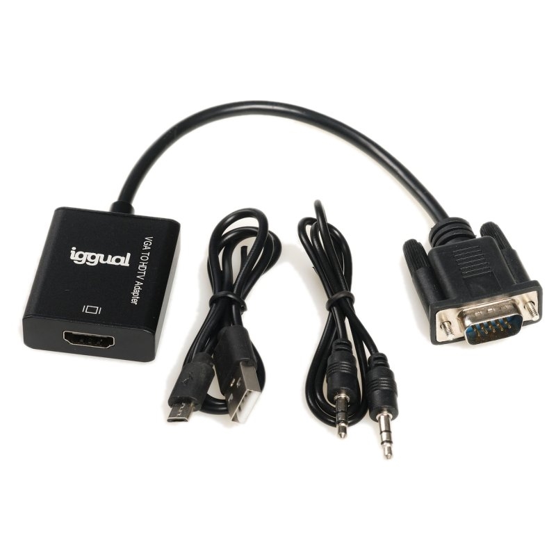 iggual a + audio + microUSB – HDMI / VGA