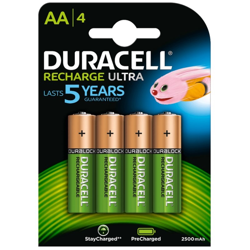 Duracell Pila Recargable HR6 Aa 2500mAh Blister*4
