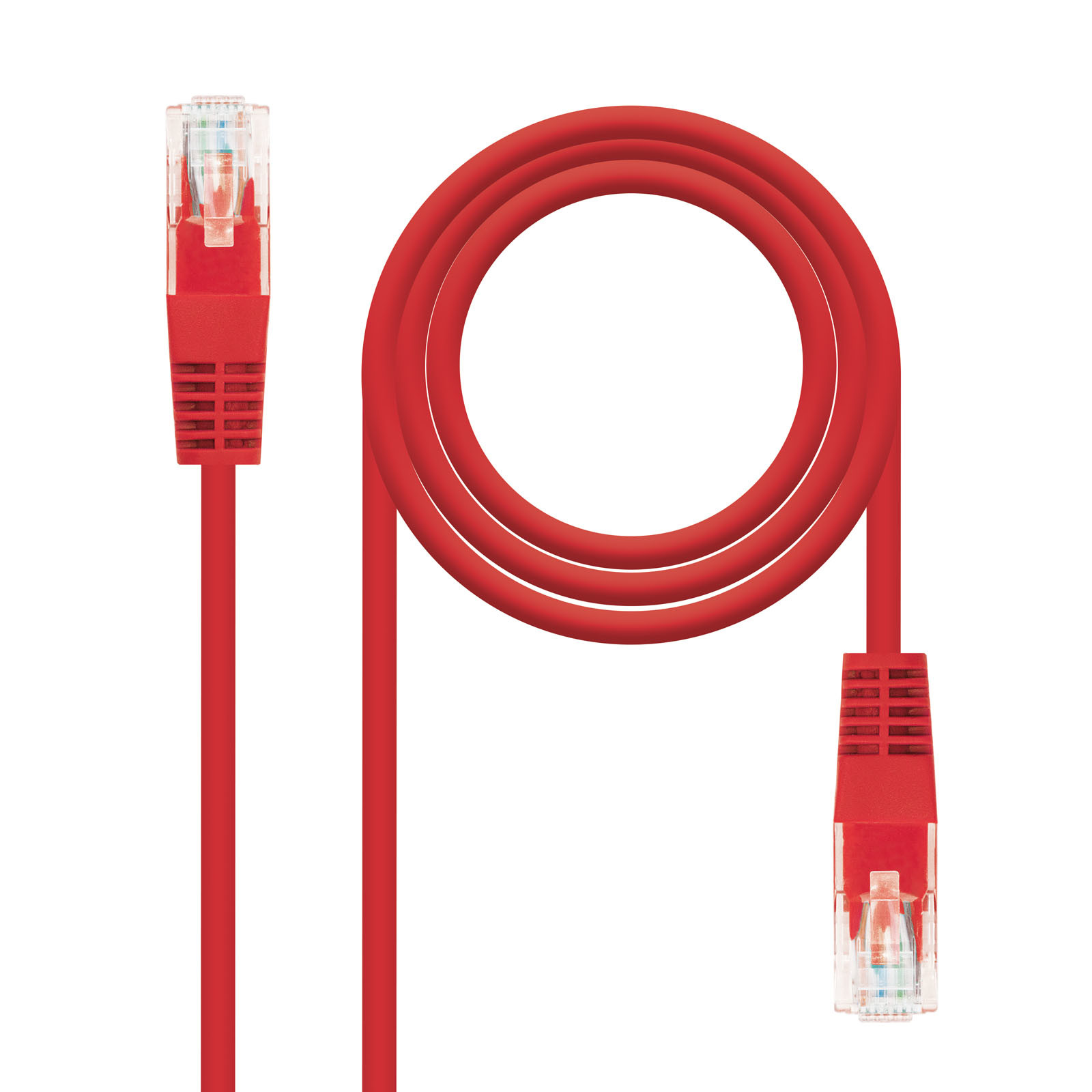 Nanocable Latiguillo CAT.6 Utp AWG24,, 0.5 M Red / Rojo