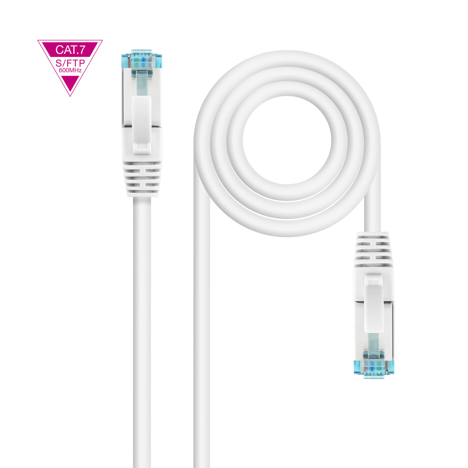 Nanocable CAT.7 Lszh Sftp Pimf AWG26 25 Cm Red / Blanco