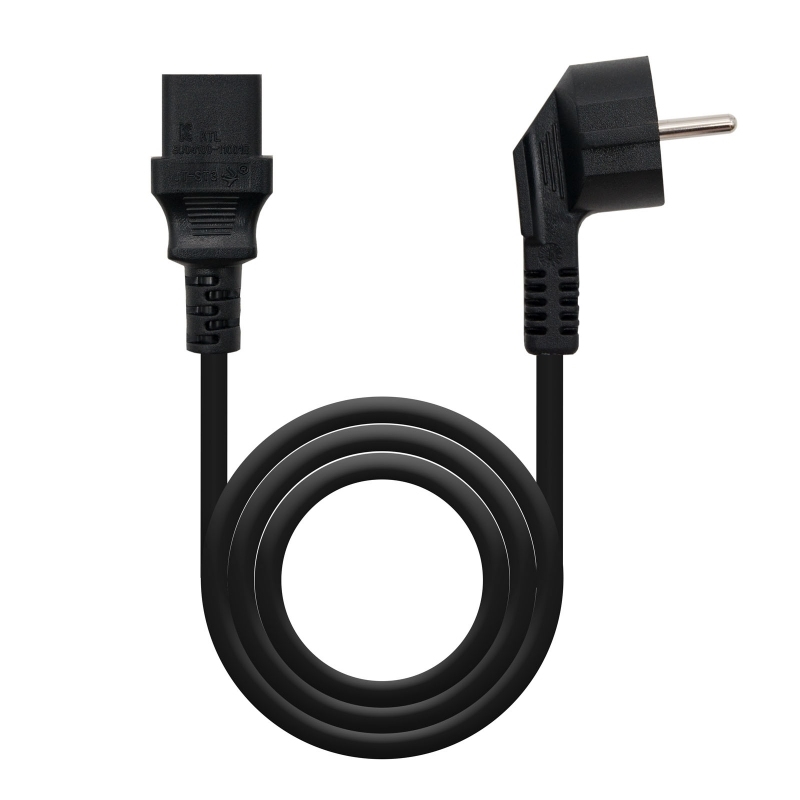 Nanocable alimentacion CPU, CEE7/M-C13/H negro