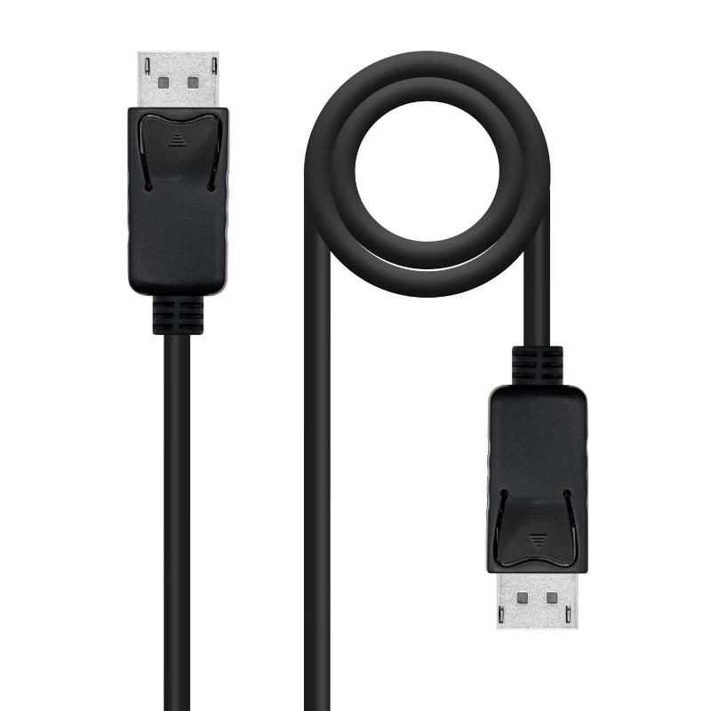 Nanocable 1.4 Ccs, DP/M-Dp/M,, 1.5 M Negro – DisplayPort