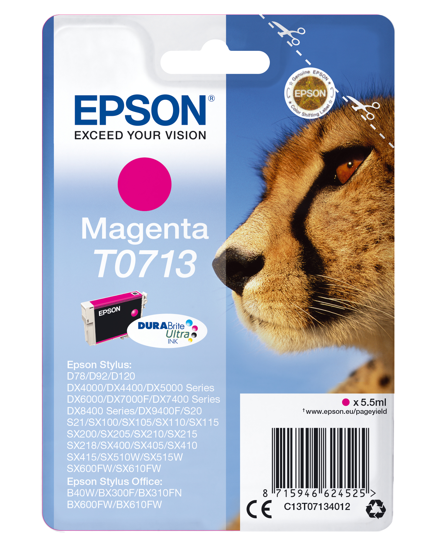 Epson Stylus D-78/92/120/DX-4000/5000/6000/7000F Cartucho Magenta