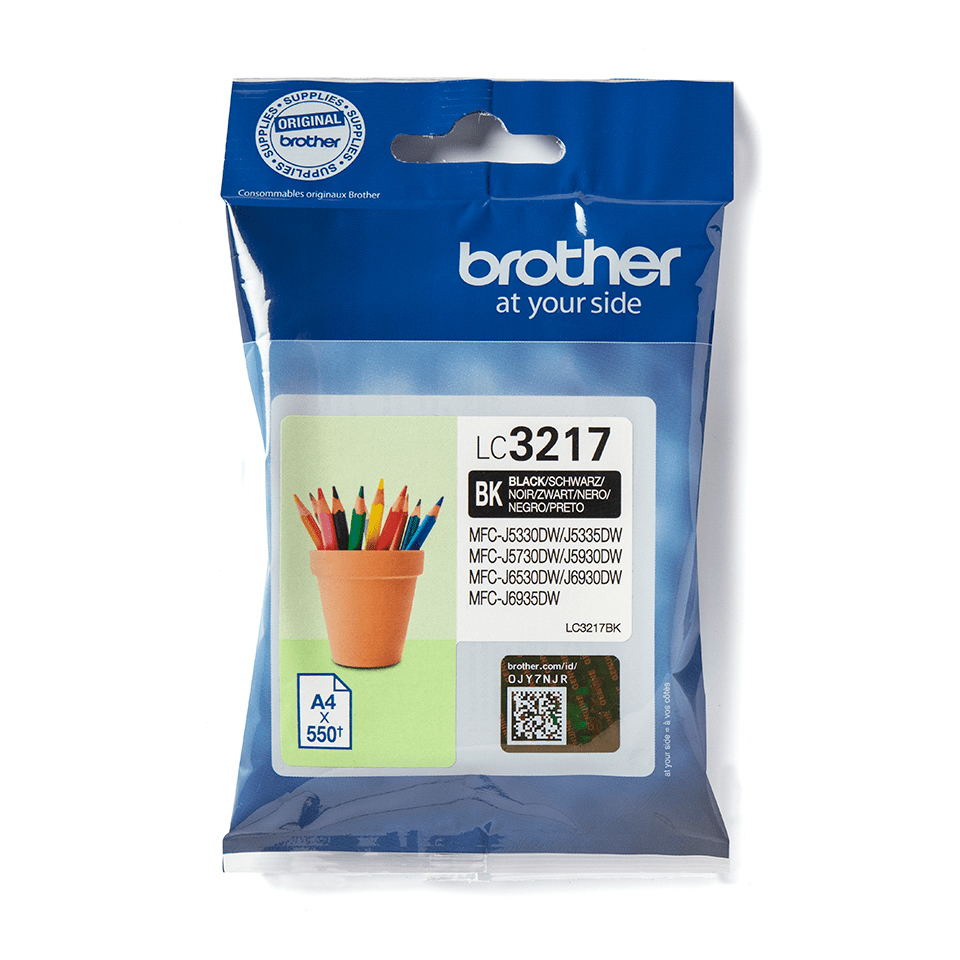 Brother Cartucho de tinta negra para MFCJ5330, MFCJ6530DW, MFCJ6930DW