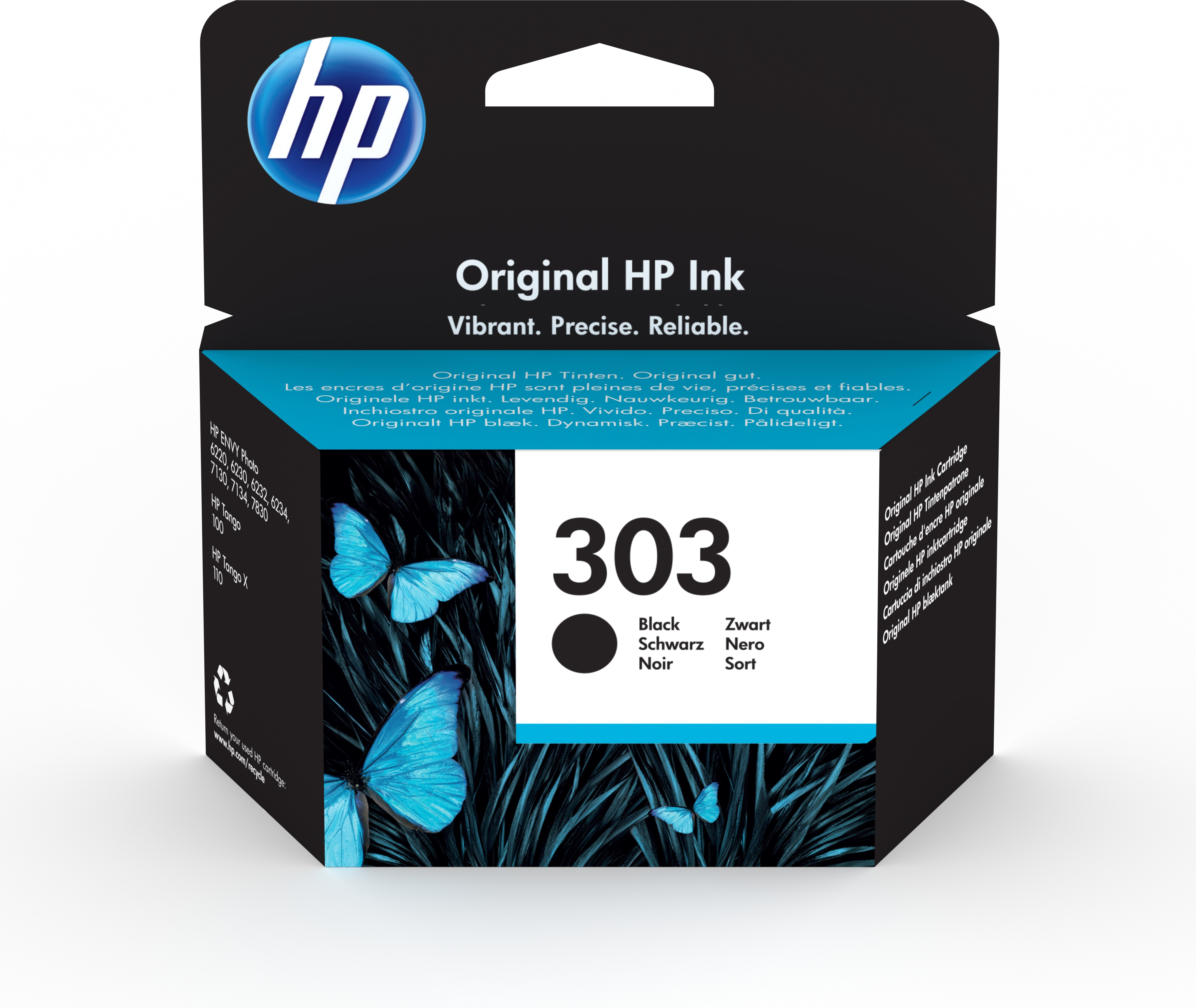 HP Envy Photo 6230, 7130, 7134, 7830 Cartucho nº303 Negro
