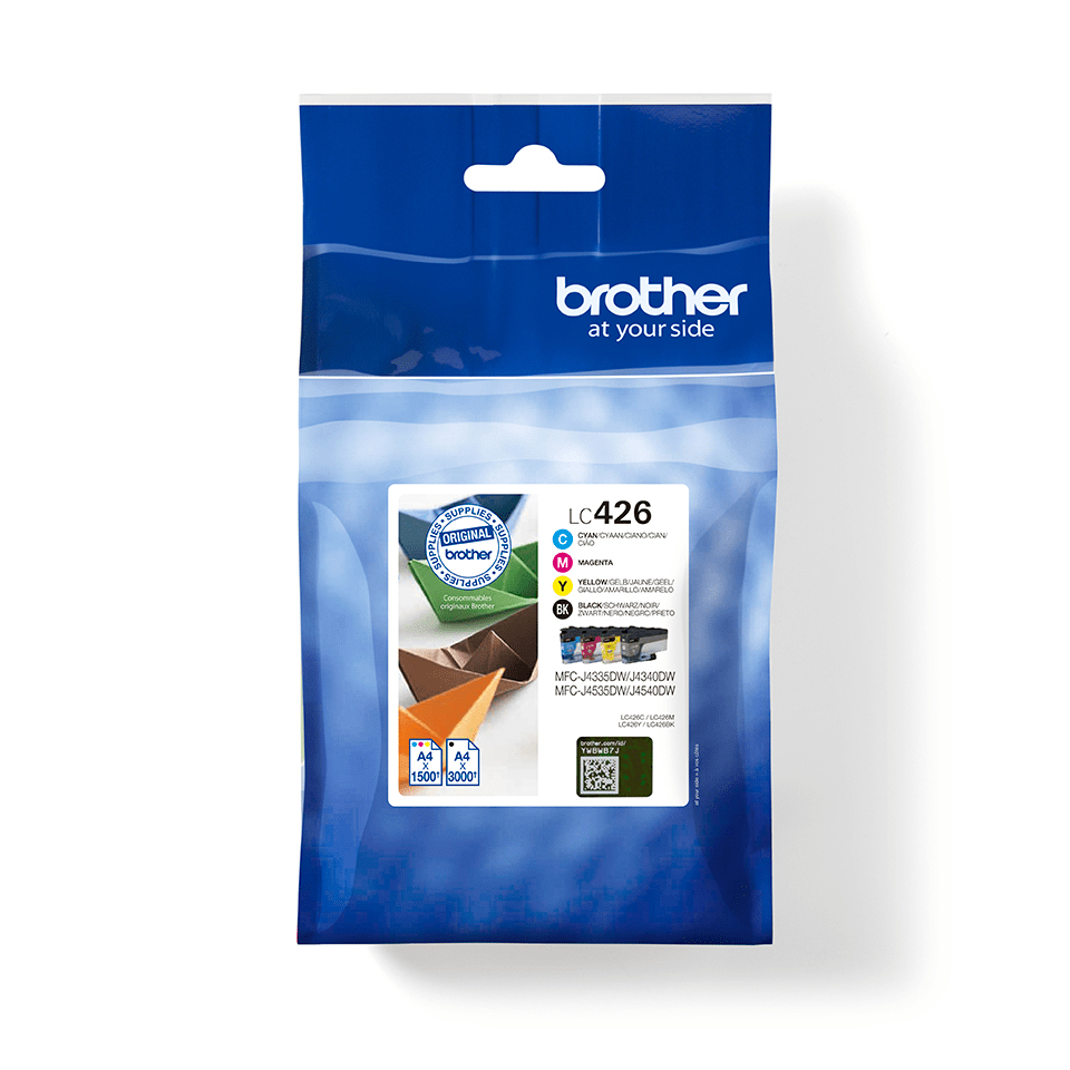 Brother pack de 4 cartuchos de tinta negro / cian