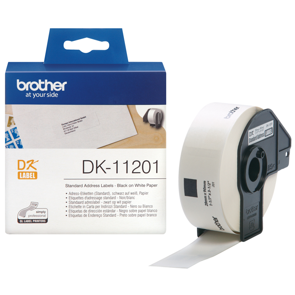 Brother Rollo de Etiquetas de 29x90mm de 400 Uds
