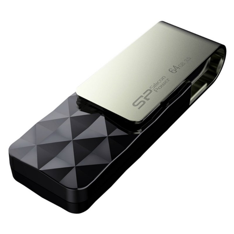 Silicon Power Sp memoria USB Blaze B30 USB 3.1 Gen1 64GB Black