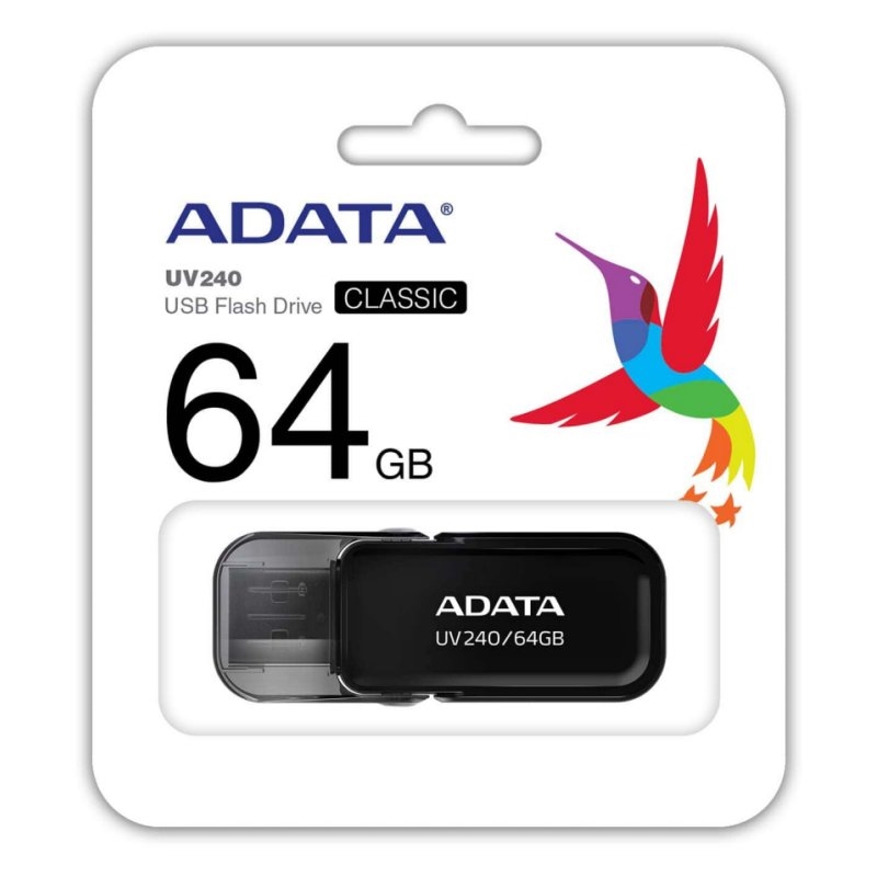 A-Data Adata Lapiz USB UV240 64GB USB 2.0 Negro