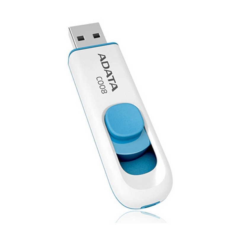 A-Data Adata Lapiz USB C008 32GB USB 2.0 Blanco / Azul