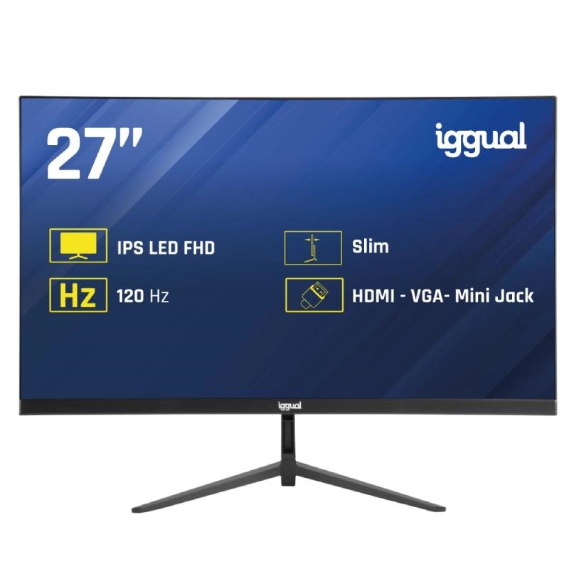 iggual 27" 1ms FHD 120Hz – IPS / FHD / HDMI / VGA