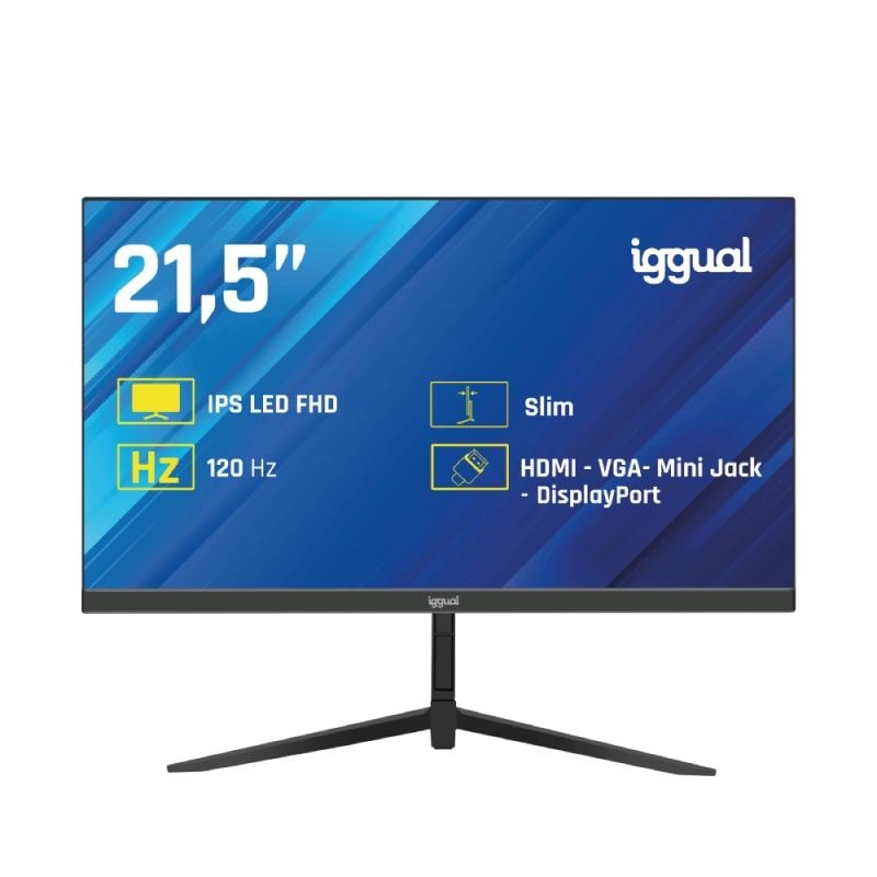 iggual 21, 5" 1ms FHD 120Hz – IPS / FHD / HDMI / DisplayPort / VGA