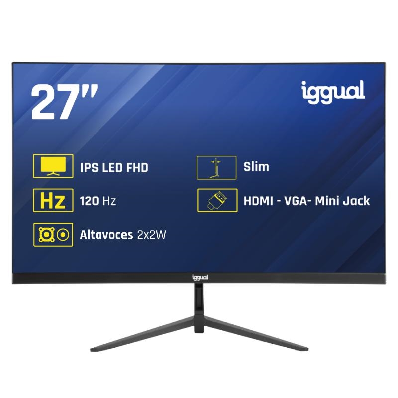 iggual 27" 1ms FHD 120Hz – IPS / FHD / HDMI / VGA