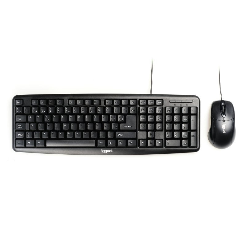 iggual Kit y ratón Com-Ck-Basic negro