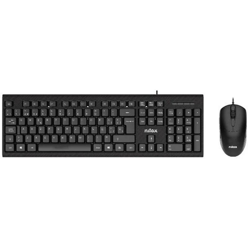 Nilox Kit +raton NXKME0011 USB NEgro