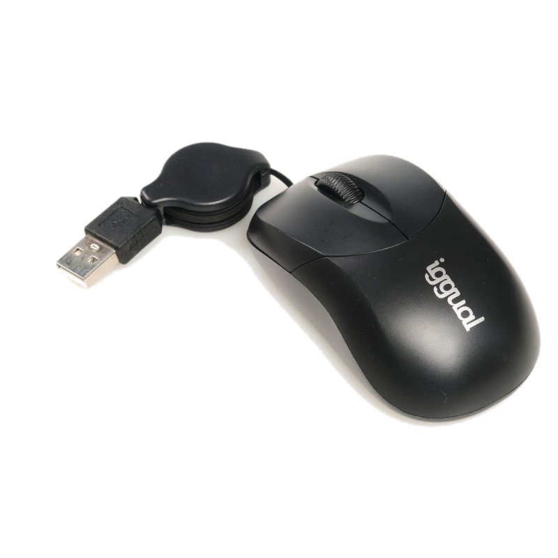 iggual retráctil COM-BASIC-800DPI negro