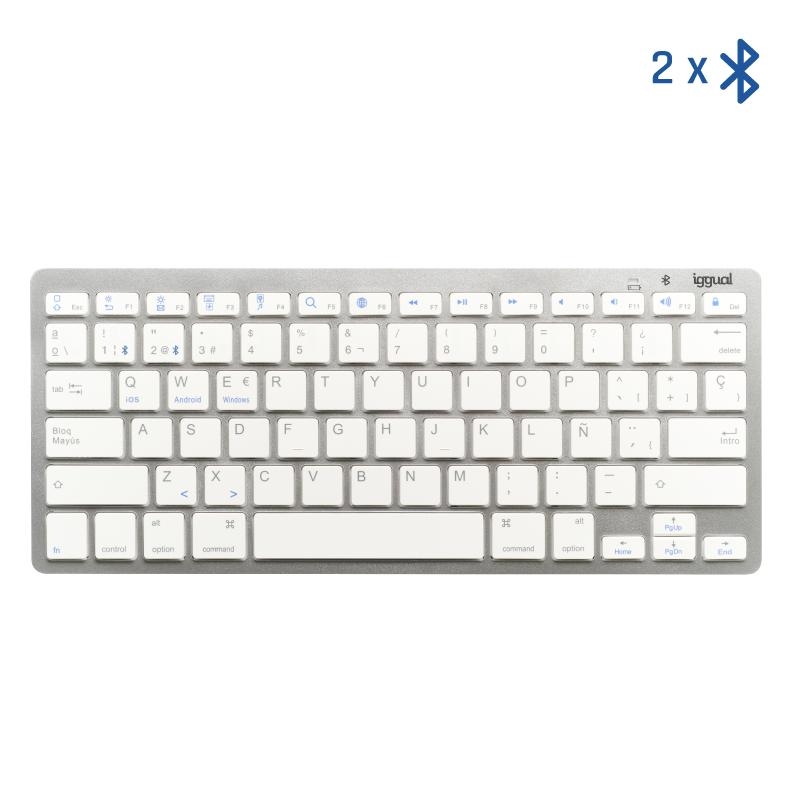 iggual Slim Tkl-Bt 2 canal plata – Bluetooth