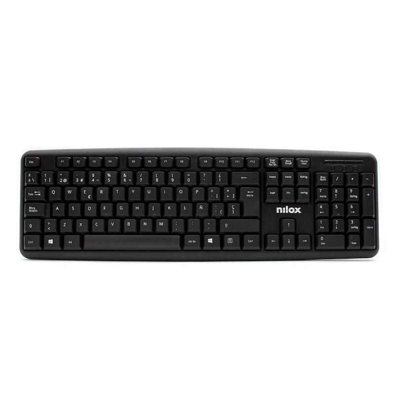 Nilox Compacto NXKBE000002 USB Negro