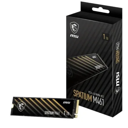 MSI Spatium M461 1Tb PCIe 4.0 NVME 5000 Mb-s