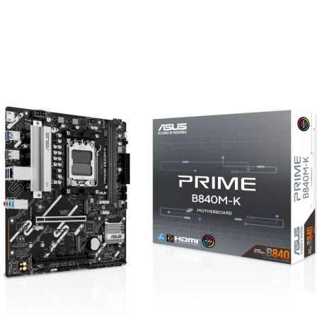 Placa Base Asus Prime B840M-K Socket AM5/ DDR5/ PCIe 4.0/ Micro ATX