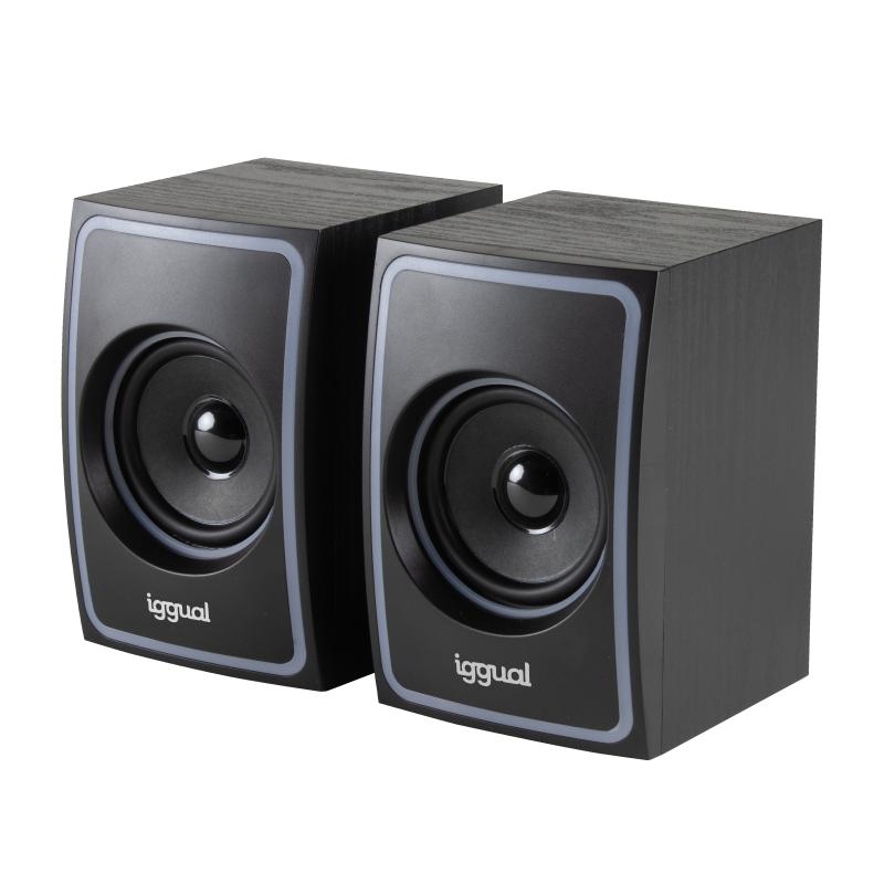 iggual Altavoces 2.0 10W mini-jack + USB – Bluetooth