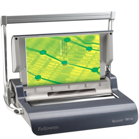 Fellowes Encuadernadora de Canutillo Quasar Wire Plata