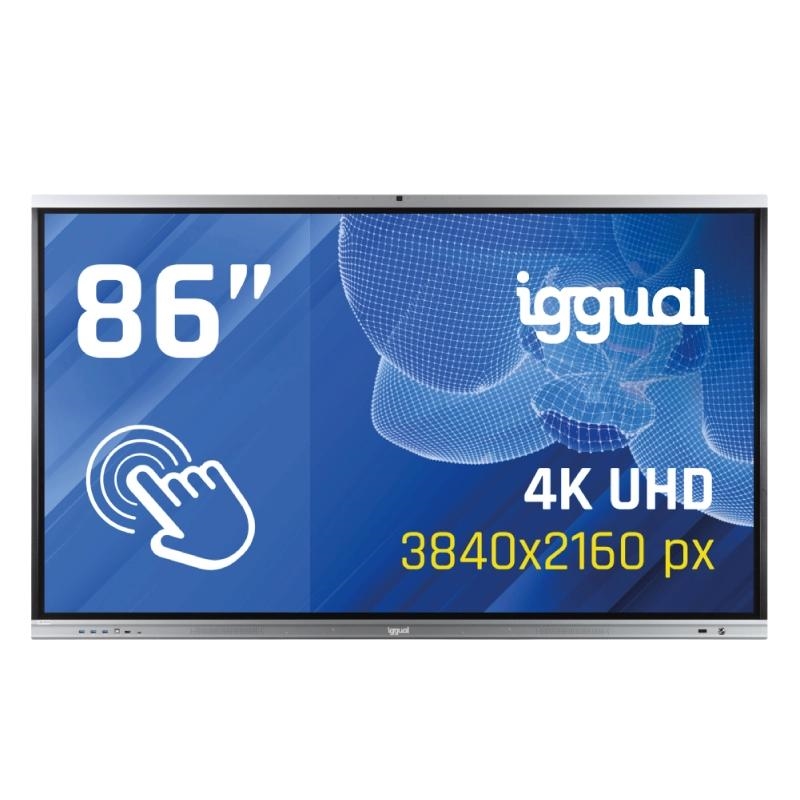 iggual Pantalla interactiva 4K Orchid 86" Webcam – 4K