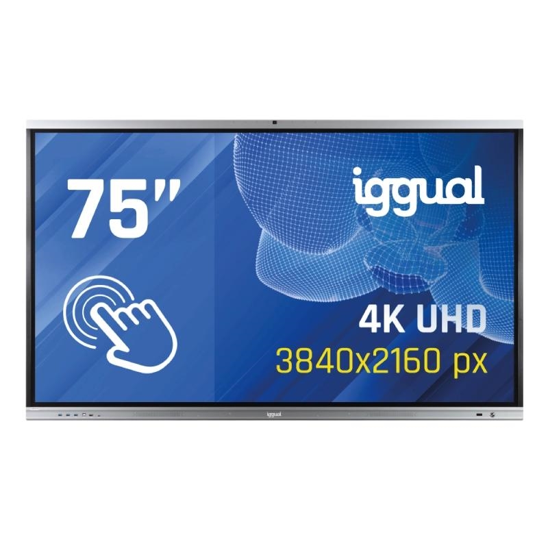 iggual Pantalla interactiva 4K Orchid 75" Webcam – 4K