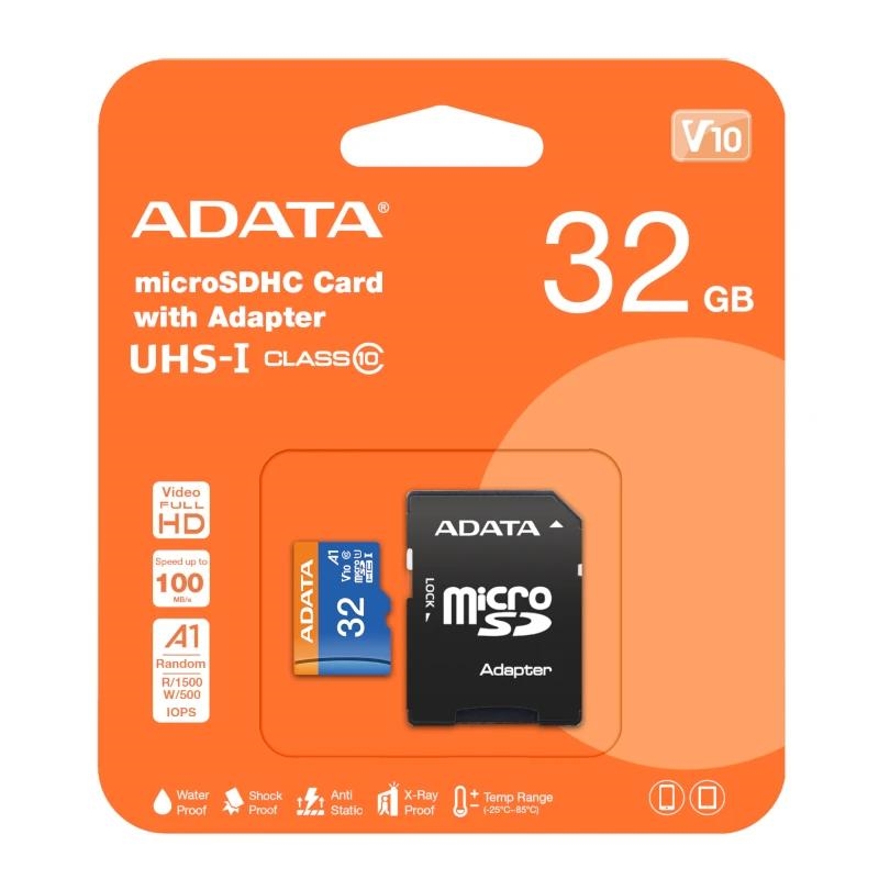 A-Data Adata MicroSDHC 32GB Uhs-I CLASS10 c/adapt