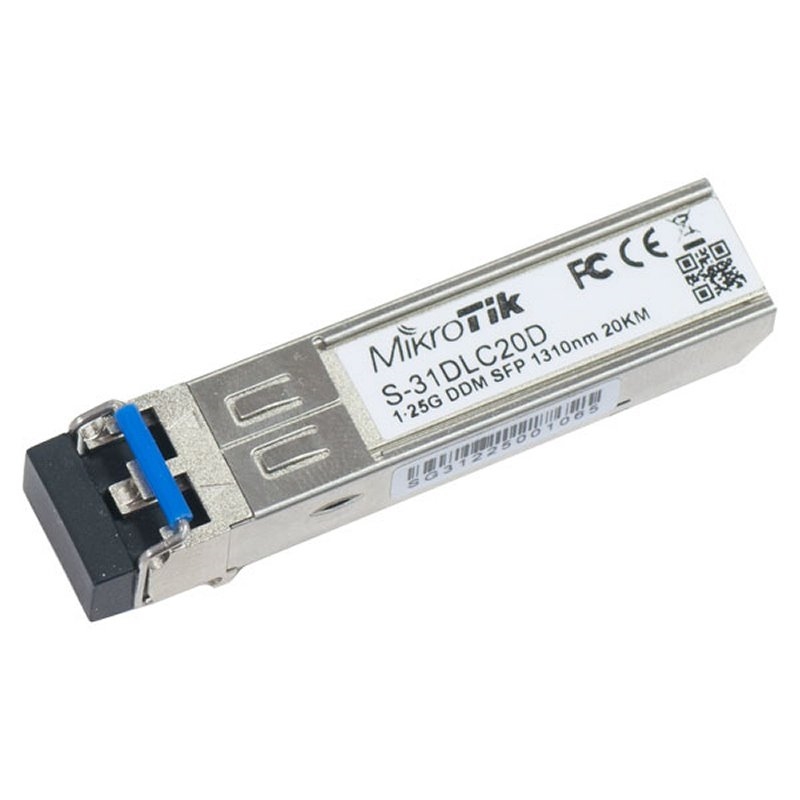 Mikrotik S-31DLC20D Modulo SFP Mono Modo 20Km