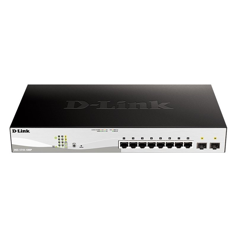 D-LINK DGS-1210-10MP/E 10Gb PoE+ 2xSFP 130W