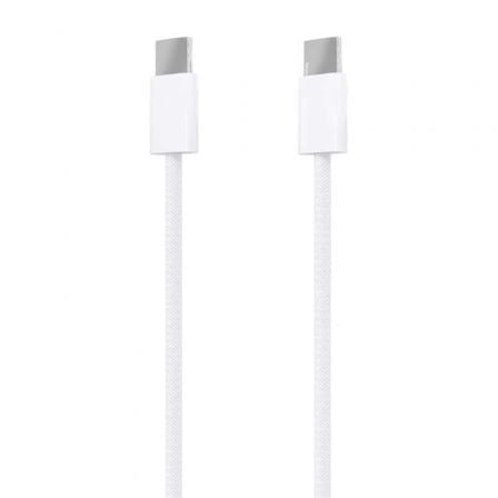 Cable USB 2.0 Tipo-C Aisens A107-0856/ USB Tipo-C Macho - USB Tipo-C Macho/ Hasta 60W/ 480Mbps/ 2m/ Blanco