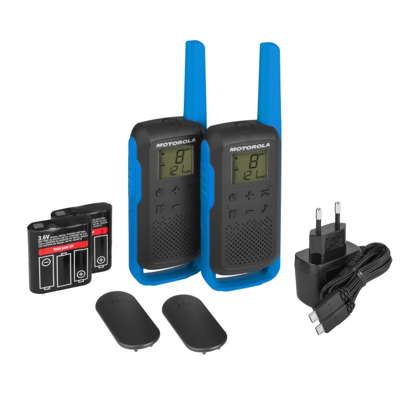 Motorola T62 Walkie Talkie 8Km 16CH Azul