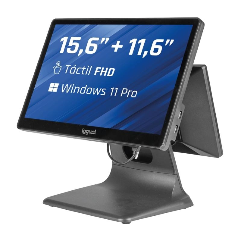 iggual Tpv dual 15, 6" 11, 6" 16:9 N100 8+ – 256GB RAM