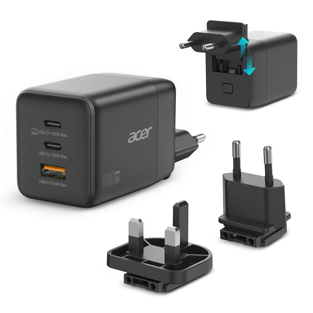 Acer 100w / Eu-Uk Plugs / 2 – USB-C