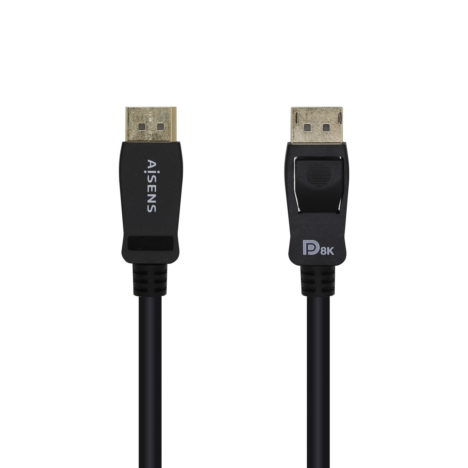 Aisens Certificado V1.4 @60HZ, DP/M-Dp/M, Negro, 3.0M – DisplayPort