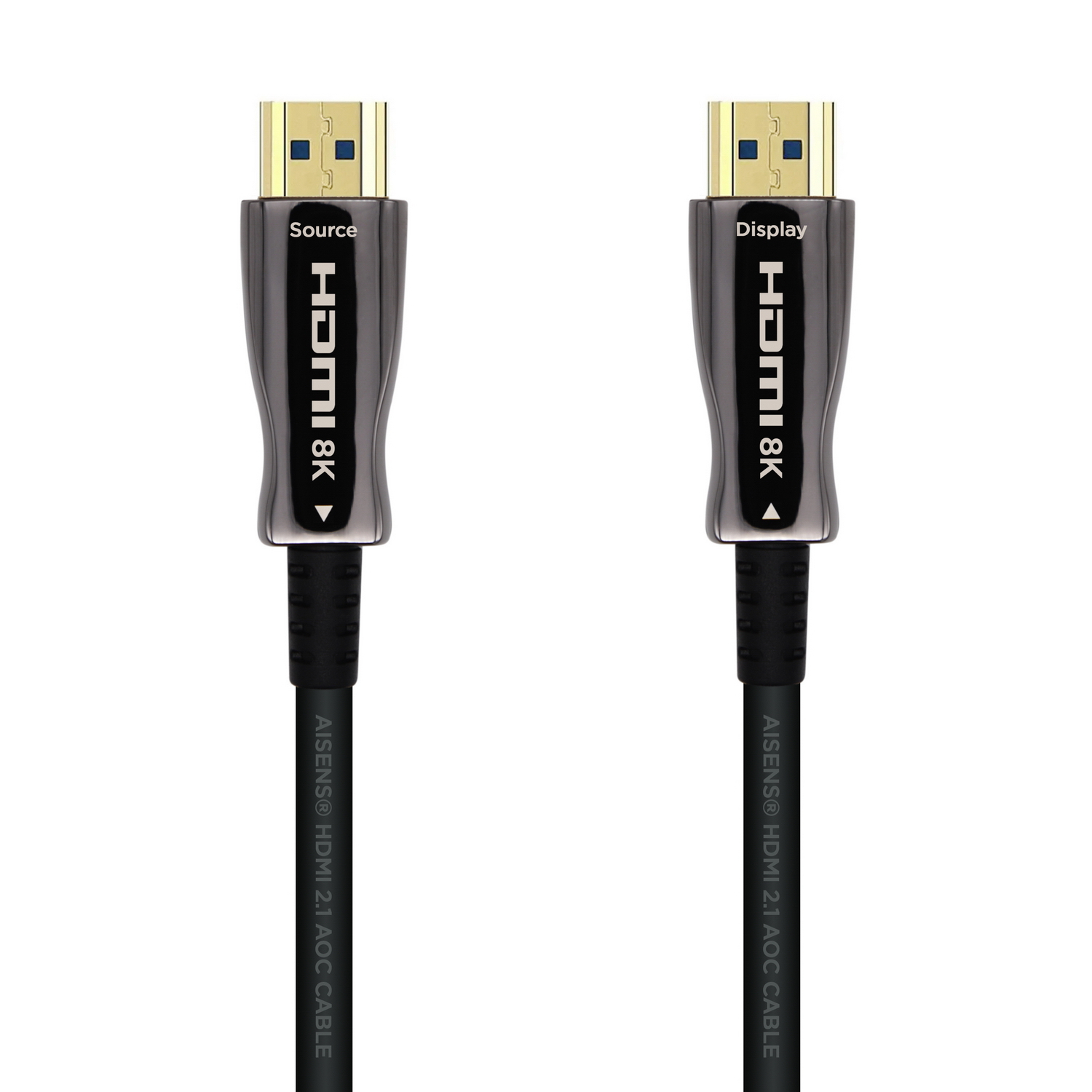 Aisens V2.1 AOC Ultra Alta Velocidad / Hec @60HZ 4K@120HZ 4:4:4 48GBPS, A/M-A/M, Negr – HDMI