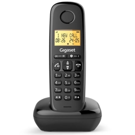 Teléfono Inalámbrico Gigaset Basic 100/ Negro