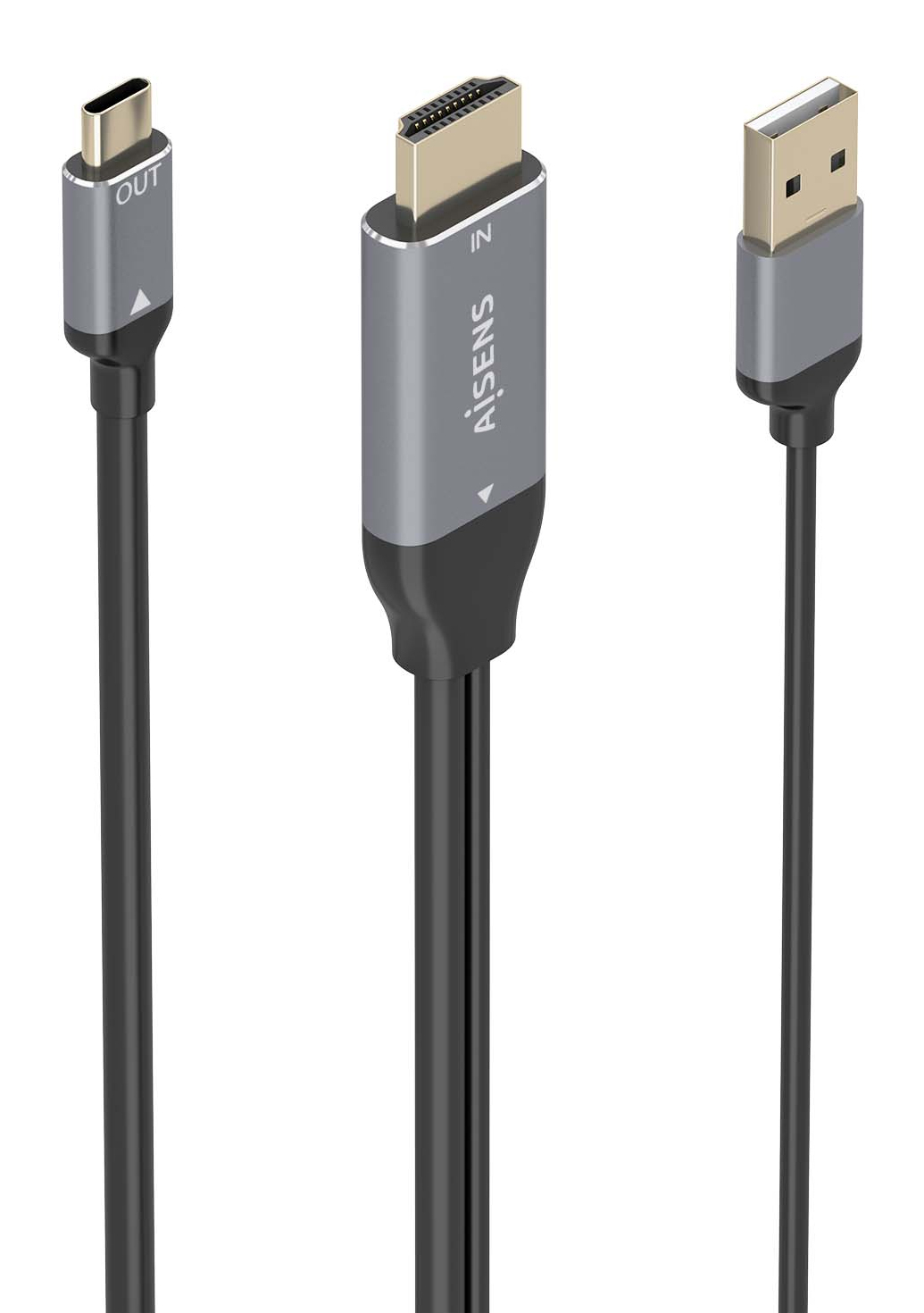 Aisens Conversor Aluminio – USB-C / HDMI