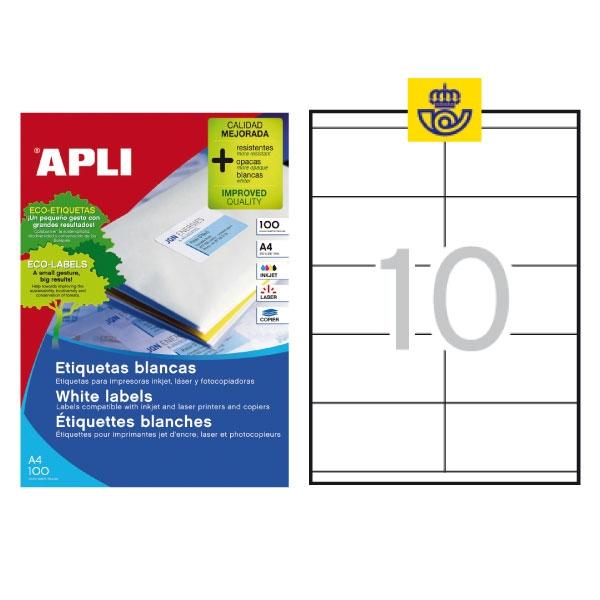 Apli C.1000 etiquetas 105x57mm