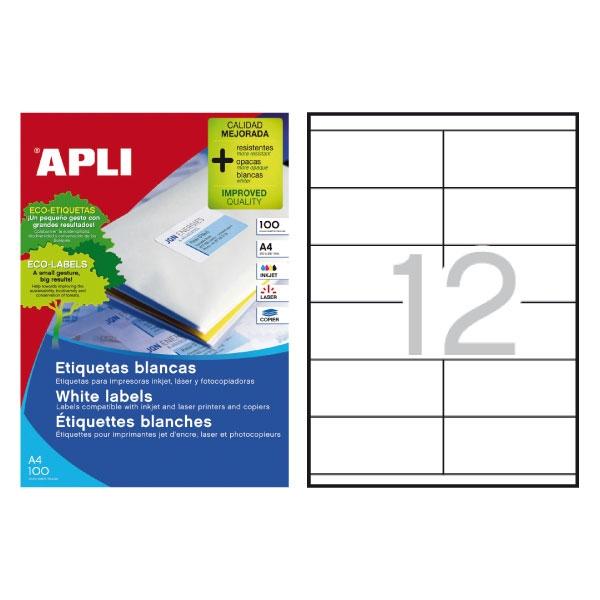Apli C.1200 etiquetas 105x48mm