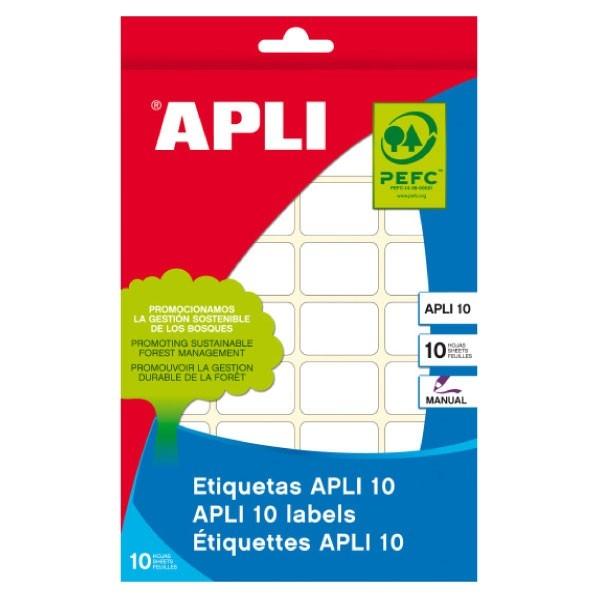 Apli Paq.30 etiquetas escritura manual 53x100mm