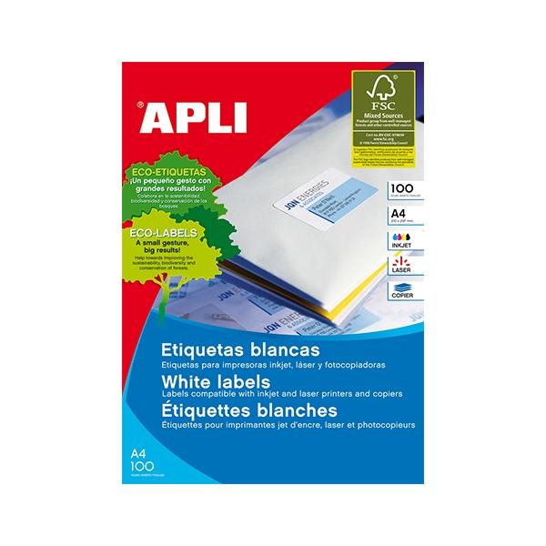 Apli Paq.400 etiquetas autoahesivas 99, 1x139mm