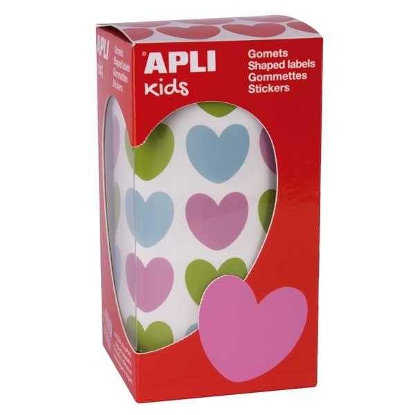 Apli R.900 Gomets 20X18MM Corazon Multicolor