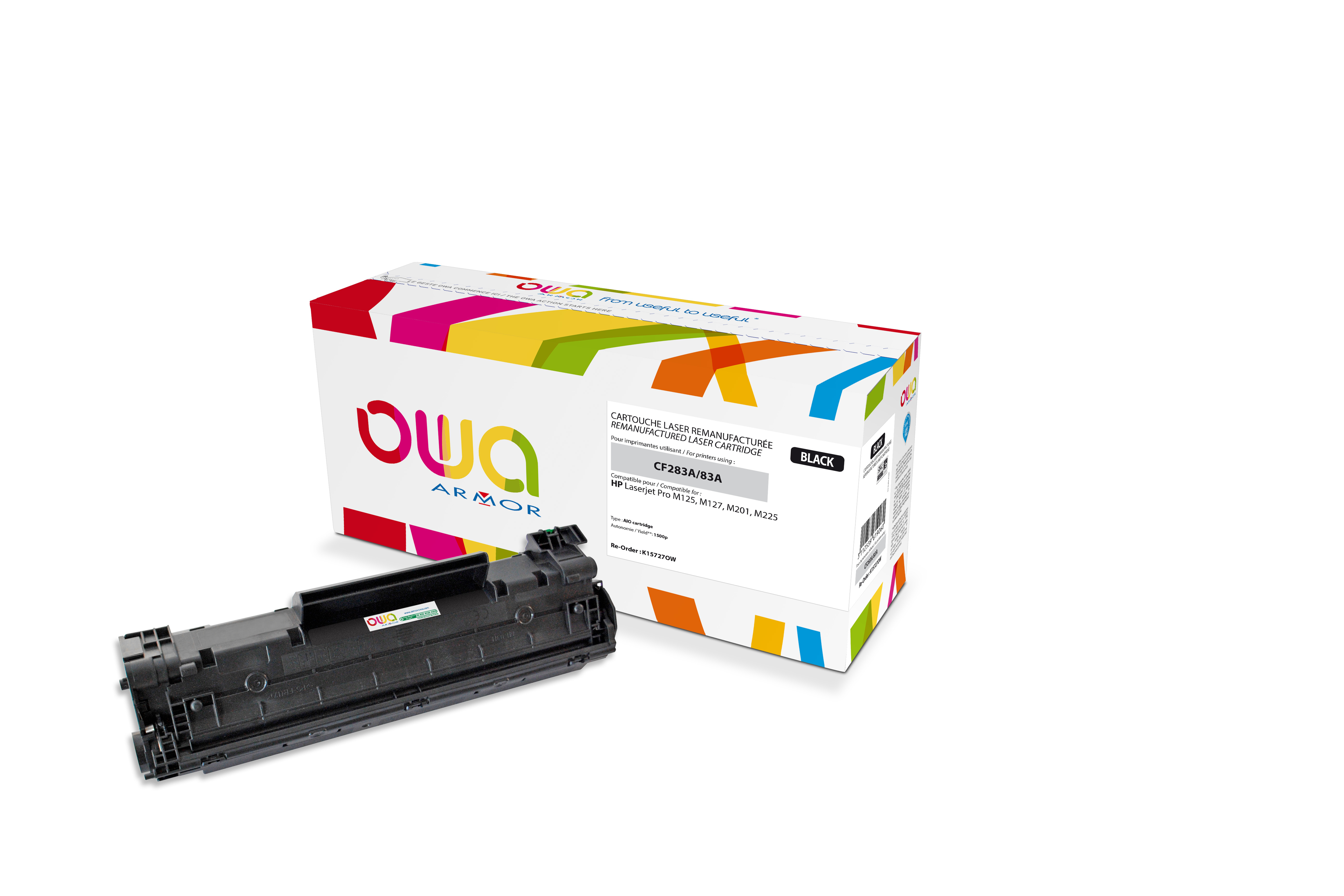 Armor Toner para HP Laserjet Pro M125, M127, M201, M225 Noir, Black