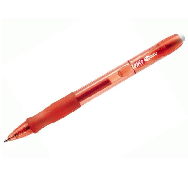 Bic Boligrafo retractil Gel-Ocity punta media rojo