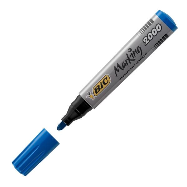 Bic Marcador permantente Marking 2000 punta conica trazo 1, 7mm azul