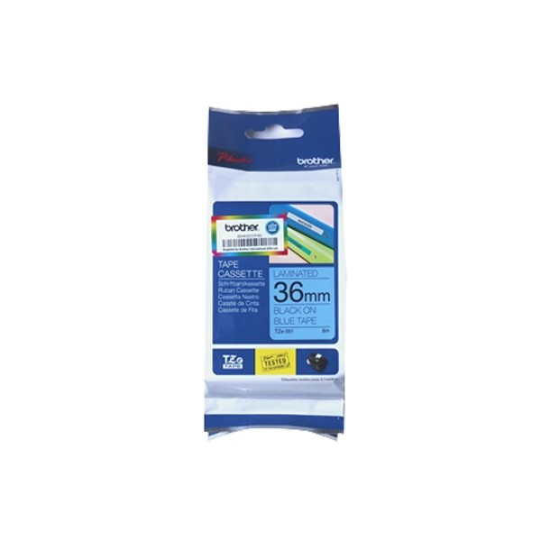 Brother Cinta laminada azul/negro 36mm, 8m