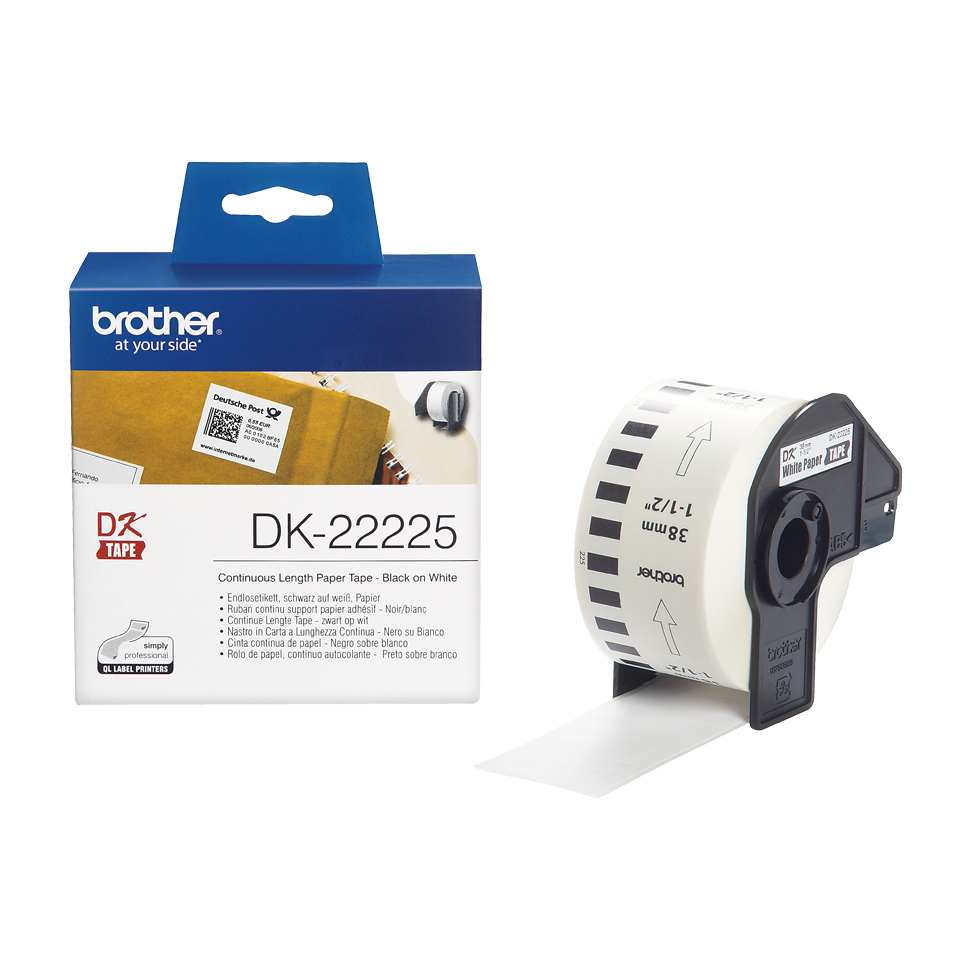 Brother Rollo de Papel Continuo Blanco de 38mm x 30, 48m